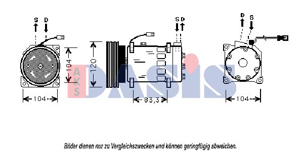 AKS DASIS Kompressori, ilmastointilaite 850499N